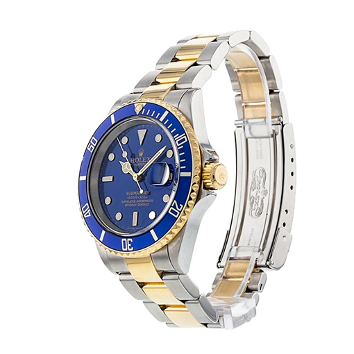 Rolex Submariner Date Two Tone Blue Dial 16613